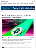 What the Bitcoin Death Cross Means for the Next Price Move