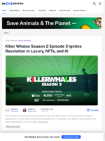 Killer Whales S2E3 Sparks NFT, AI, and Luxury Innovation