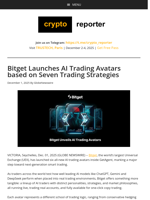 Bitget Launches AI Trading Avatars based on Seven Trading Strategies