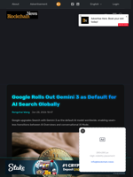 Google Rolls Out Gemini 3 as Default for AI Search Globally - Blockchain.News