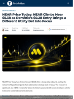 NEAR Price Today: NEAR Climbs Near $5.38 as Remittix's $0.28 Entry Brings a Different Utility Bet Into Focus - TechBullion