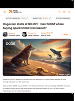 Is Dogecoin poised for rally? Whales add 500 million DOGE