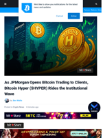 JPMorgan Confirms Bitcoin Trading, Sends Traders Rallying for Top Altcoins like Bitcoin Hyper