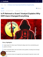 Is Pi Network a Scam? Analyst Explains Why 65M Users Changed Everything