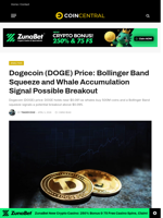 Dogecoin (DOGE) Price: Bollinger Band Squeeze and Whale Accumulation Signal Possible Breakout - CoinCentral