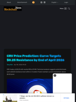 CRV Price Prediction: Curve Targets $0.25 Resistance by End of April 2026 - Blockchain.News