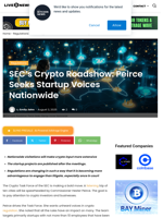 SEC’s Crypto Roadshow: Peirce Seeks Startup Voices Nationwide | Live Bitcoin News