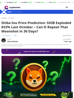 Shiba Inu Price Prediction: Can SHIB Repeat 833%