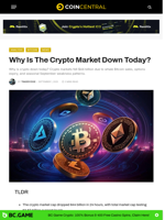 Why Is The Crypto Market Down Today? - CoinCentral