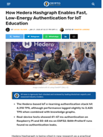 How Hedera Hashgraph Enables Authentication in IoT Education