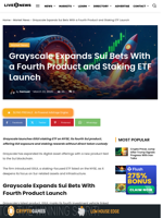Grayscale Launches Sui Staking ETF GSUI on NYSE