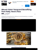 Bitcoin Hater Vanguard Benefiting from Rally. Here's How
