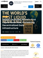 Reppo Launches World's First Liquid Node Sale, Pioneering Decentralized Data Infrastructure | Live Bitcoin News
