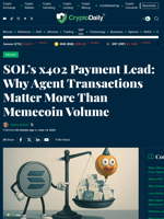 Solana’s x402 Edge: Agent Payments vs Memecoins