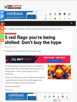5 red flags you’re being shilled: Don’t buy the hype - The Crypto News Wire