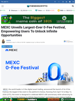 MEXC Unveils Largest-Ever 0-Fee Festival, Empowering Users To Unlock Infinite Opportunities 