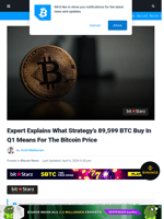 Expert Explains What Strategy’s 89,599 BTC Buy In Q1 Means For The Bitcoin Price | Bitcoinist.com