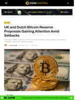 UK and Dutch Bitcoin Reserve Proposals Gaining Attention