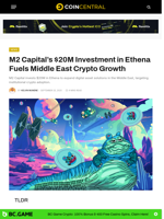 M2 Capital’s $20M Investment in Ethena Fuels Middle East Crypto