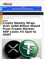 Crypto Weekly Wrap: Over $280 Billion Wiped From Crypto Market, XRP Loses #3 Spot to USDT - The Crypto News Wire