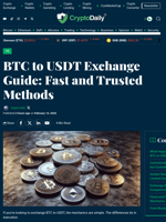 BTC to USDT Exchange Guide: Fast and Trusted Methods - Crypto Daily