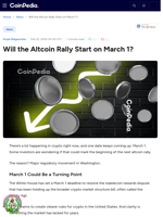 Will the Altcoin Rally Start on March 1?