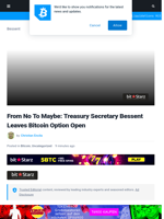 From No To Maybe: Treasury Secretary Bessent Leaves Bitcoin Option Open | Bitcoinist.com