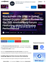 Blockchain Life 2025 in Dubai: Global Crypto Leaders Gather for the 15th Anniversary Forum Featuring Akon’s Exclusive Performance | Live Bitcoin News
