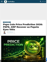 Pepe Coin Price Prediction 2026: PEPE, XRP Recover as Pepeto Eyes 100x - TechBullion