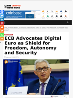 ECB Advocates Digital Euro as Shield for Freedom, Autonomy and Security - The Crypto News Wire