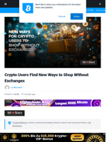 Crypto Users Find New Ways to Shop Without Exchanges