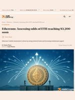 Ethereum: Assessing odds of ETH reaching $3,200 soon - AMBCrypto