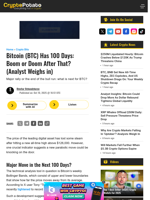 Bitcoin (BTC) Has 100 Days: Boom or Doom After That? (Analyst Weighs in)