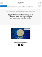 Ripple Announces Rebranding of Its Website, Here Are Key Changes
