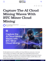 Capture The AI Cloud Mining Waves With BTC Miner Cloud Mining