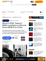 Bitcoin’s $72K ‘Fakeout’: $82M Liquidated as Bithumb Faces $40B Error Probe – Markets and Prices Bitcoin News