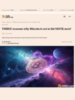 THREE reasons why Bitcoin is set to hit $107K next! - AMBCrypto