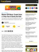 Bitwise CIO Warns: Crypto Faces a 3-Year Test if Clarity Act Fails