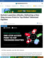 KuCoin Launches xStocks, Delivering a One-Stop Access Point to Top Global Tokenized Equities - TheNewsCrypto