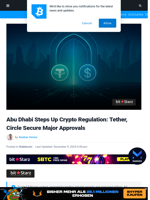 Stablecoin Giants Tether, Circle Secure Big Approvals In UAE