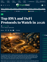 Top RWA and DeFi Protocols to Watch in 2026 - Crypto Daily