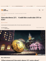Litecoin (LTC) plunges 23% Could another dip be incoming?