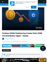 Coinbase Wallet Rebalancing Creates False $68B LTH Distribution Signal – Details | Bitcoinist.com