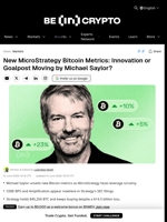 New MicroStrategy Bitcoin Metrics: Innovation or Goalpost Moving by Michael Saylor?