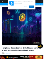 Hong Kong Opens Doors to Global Crypto Markets in Bold Bid to Revive Financial Hub Status | Bitcoinist.com