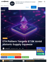 ETH Pattern Targets $7.6K Amid Historic Supply Squeeze | Live Bitcoin News