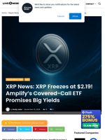XRP News: XRP Freezes at $2.19! Amplify’s Covered-Call ETF Promises Big Yields | Live Bitcoin News