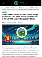Shiba Inu to $0.01: Is an 85,000% Surge Realistic? This SHIB Alternative Will Hit $0.01, $0.10 and $1 Targets By 2026