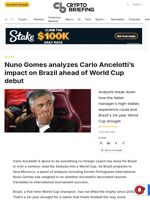 Nuno Gomes analyzes Carlo Ancelotti's impact on Brazil ahead of World Cup debut