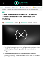XRPL Accelerator Cohort 6 Launches—Here’s What These 9 Startups Are Building - Crypto News Flash